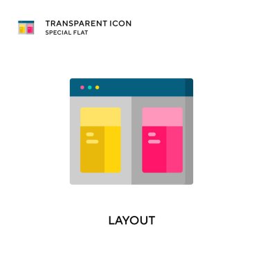 Düzen vektör simgesi. Düz çizim. EPS 10 vektörü.