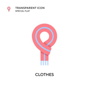 Giysi vektör simgesi. Düz çizim. EPS 10 vektörü.