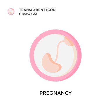 Hamilelik vektör simgesi. Düz çizim. EPS 10 vektörü.
