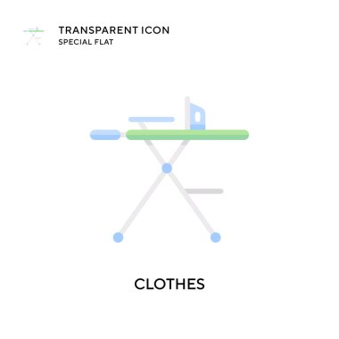 Giysi vektör simgesi. Düz çizim. EPS 10 vektörü.