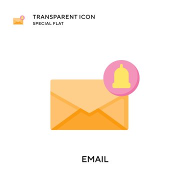 E- posta vektör simgesi. Düz çizim. EPS 10 vektörü.