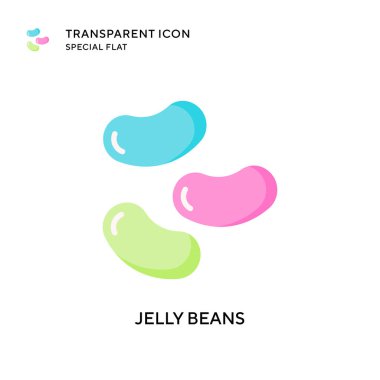 Jelibon vektör ikonu. Düz çizim. EPS 10 vektörü.