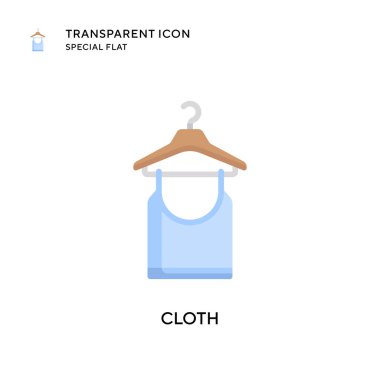 Kumaş vektör simgesi. Düz çizim. EPS 10 vektörü.