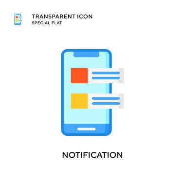 Uyarı vektör simgesi. Düz çizim. EPS 10 vektörü.