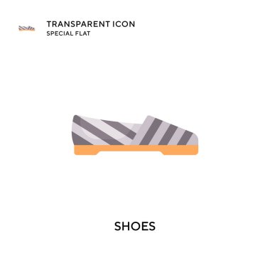 Ayakkabı vektör simgesi. Düz çizim. EPS 10 vektörü.