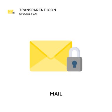 Posta vektör simgesi. Düz çizim. EPS 10 vektörü.