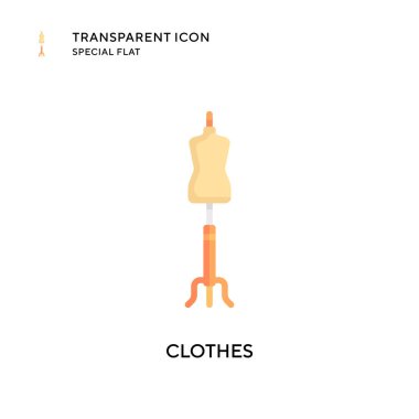 Giysi vektör simgesi. Düz çizim. EPS 10 vektörü.