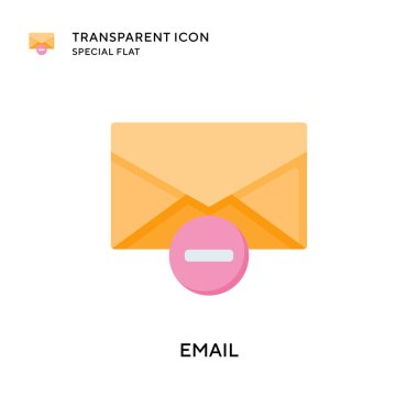 E- posta vektör simgesi. Düz çizim. EPS 10 vektörü.