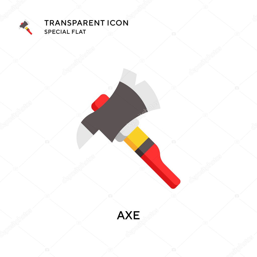 Axe vector icon. Flat style illustration. EPS 10 vector.