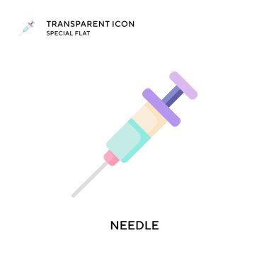İğne vektör simgesi. Düz çizim. EPS 10 vektörü.