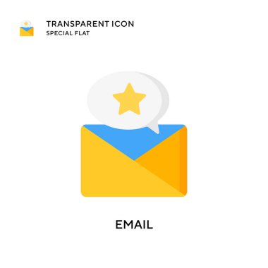 E- posta vektör simgesi. Düz çizim. EPS 10 vektörü.