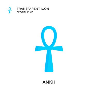 Ankh vektör simgesi. Düz çizim. EPS 10 vektörü.