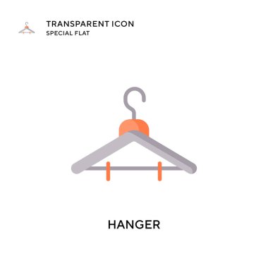 Askı vektör simgesi. Düz çizim. EPS 10 vektörü.