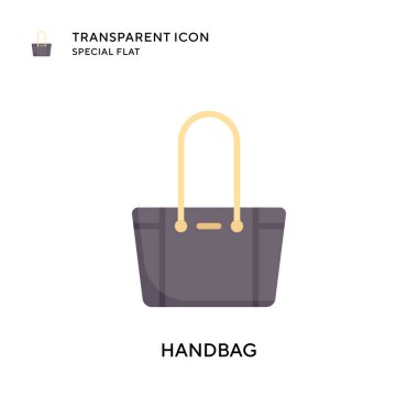 Çanta vektör simgesi. Düz çizim. EPS 10 vektörü.