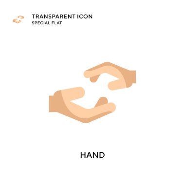 El vektör simgesi. Düz çizim. EPS 10 vektörü.