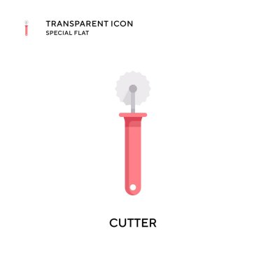 Kesici vektör simgesi. Düz çizim. EPS 10 vektörü.