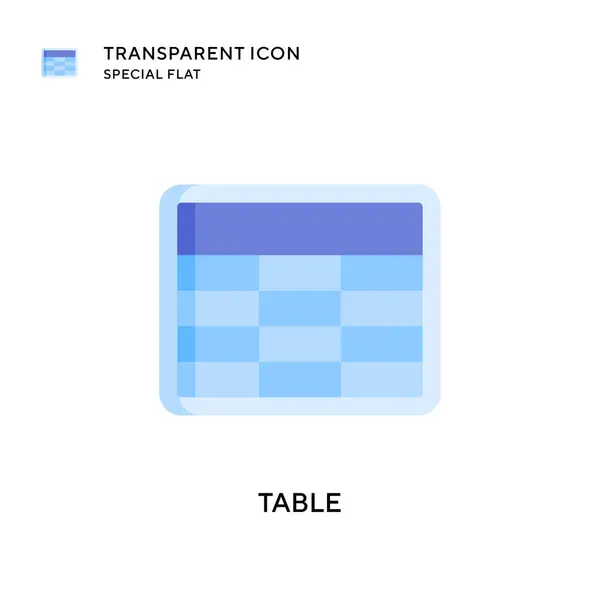 Icône Vectorielle Table Illustration Style Plat Vecteur Eps — Image vectorielle