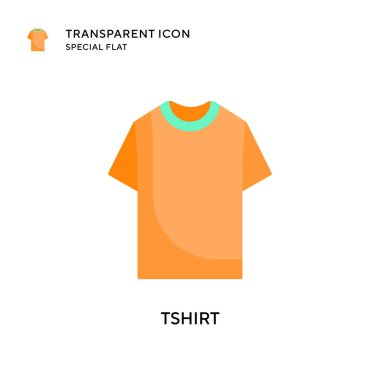 Tshirt vektör simgesi. Düz çizim. EPS 10 vektörü.