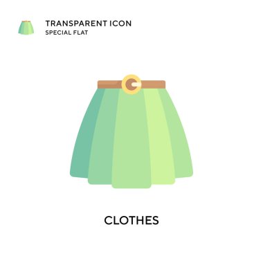 Giysi vektör simgesi. Düz çizim. EPS 10 vektörü.