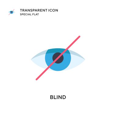 Kör vektör simgesi. Düz çizim. EPS 10 vektörü.