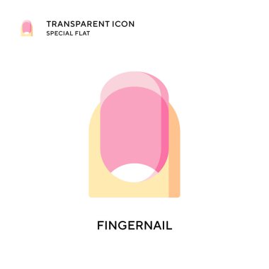 Tırnak vektör simgesi. Düz çizim. EPS 10 vektörü.