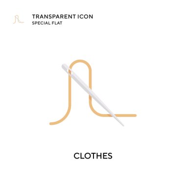 Giysi vektör simgesi. Düz çizim. EPS 10 vektörü.