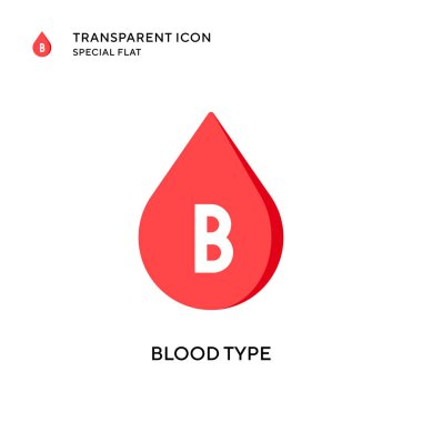 Kan grubu vektör simgesi. Düz çizim. EPS 10 vektörü.