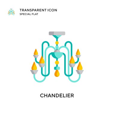 Avize vektör simgesi. Düz çizim. EPS 10 vektörü.