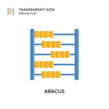 Abaküs vektör simgesi. Düz çizim. EPS 10 vektörü.