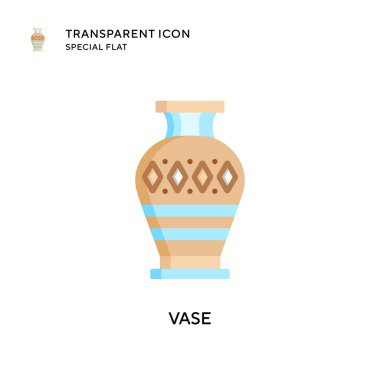 Vazo vektör simgesi. Düz çizim. EPS 10 vektörü.