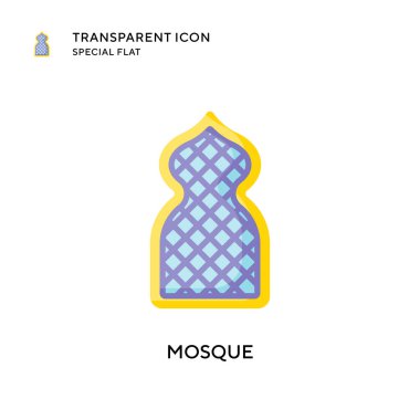 Cami vektör simgesi. Düz çizim. EPS 10 vektörü.