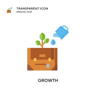 Büyüme vektör simgesi. Düz çizim. EPS 10 vektörü.