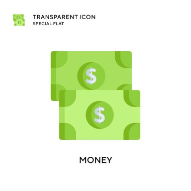 Para vektör simgesi. Düz çizim. EPS 10 vektörü.