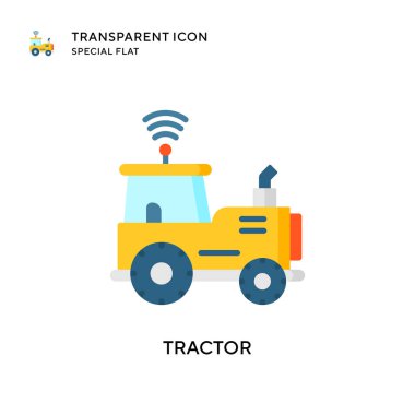 Çekici vektör ikonu. Düz çizim. EPS 10 vektörü.