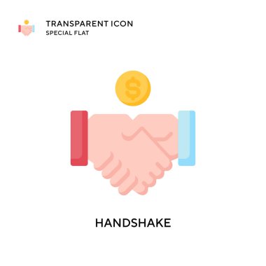 El sıkışma vektör simgesi. Düz çizim. EPS 10 vektörü.