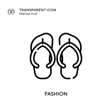 Moda vektör simgesi. Düz çizim. EPS 10 vektörü.