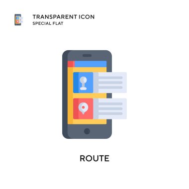 Yönlendirme simgesi. Düz çizim. EPS 10 vektörü.