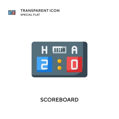 Skor tahtası vektör simgesi. Düz çizim. EPS 10 vektörü.