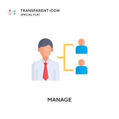 Vektör simgesini yönet. Düz çizim. EPS 10 vektörü.