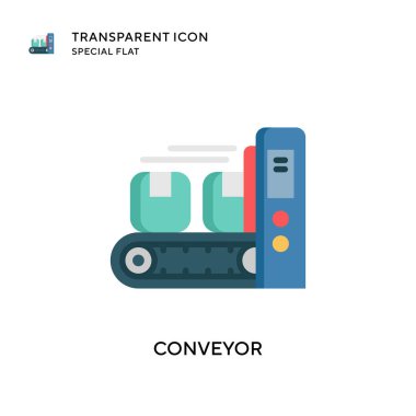 Taşıyıcı vektör simgesi. Düz çizim. EPS 10 vektörü.