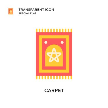 Halı vektör simgesi. Düz çizim. EPS 10 vektörü.