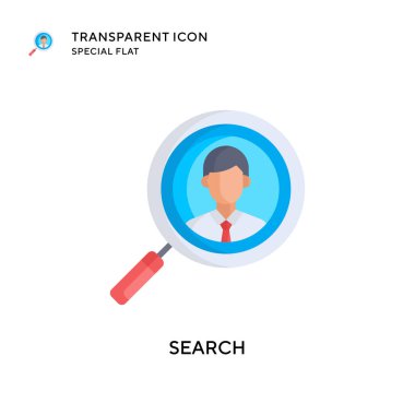 Arama vektör simgesi. Düz çizim. EPS 10 vektörü.