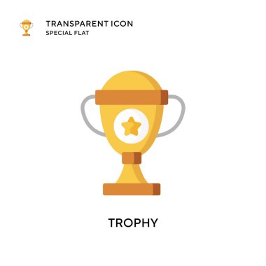 Ödül vektör simgesi. Düz çizim. EPS 10 vektörü.