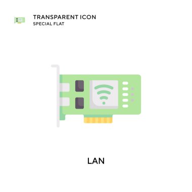 Lan vektör simgesi. Düz çizim. EPS 10 vektörü.