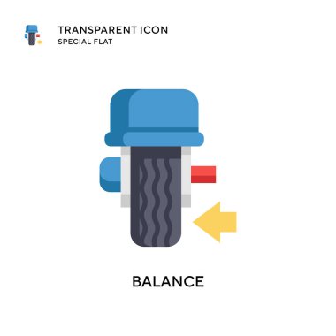 Denge vektör simgesi. Düz çizim. EPS 10 vektörü.