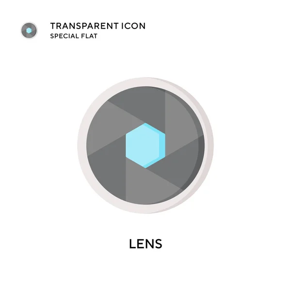Εικονίδιο Διανύσματος Φακού Επίπεδη Απεικόνιση Στυλ Διανυσματικό Eps — Διανυσματικό Αρχείο