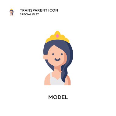 Model vektör simgesi. Düz çizim. EPS 10 vektörü.