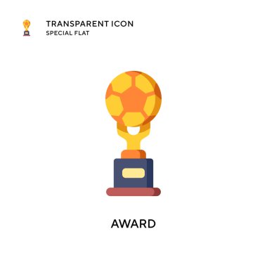 Ödül vektör ikonu. Düz çizim. EPS 10 vektörü.