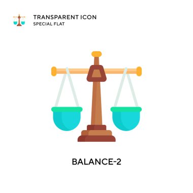 Denge-2 vektör simgesi. Düz çizim. EPS 10 vektörü.