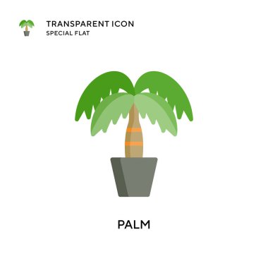 Avuç içi vektör simgesi. Düz çizim. EPS 10 vektörü.